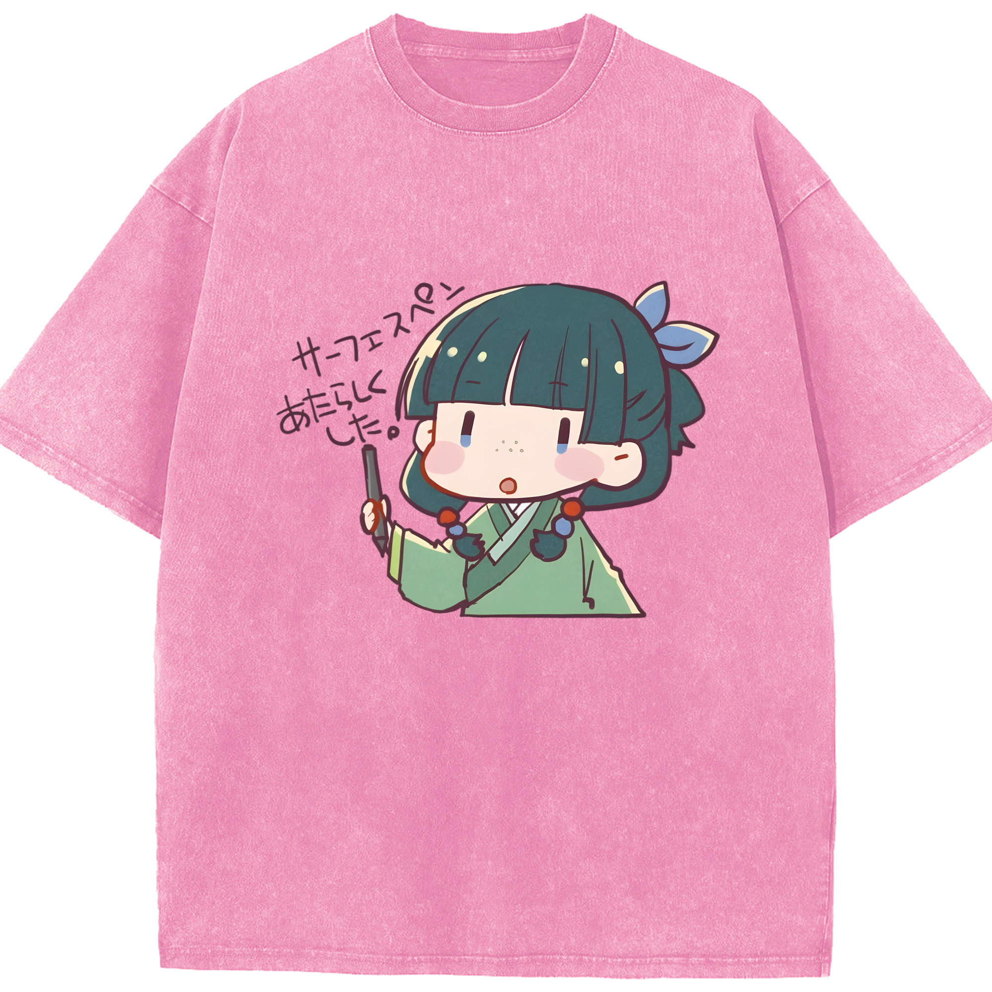 （画像用） 薬屋のひとりごと The Apothecary Diaries 綿100% ヴィンテージ風 半袖Tシャツ（フロントプリント）